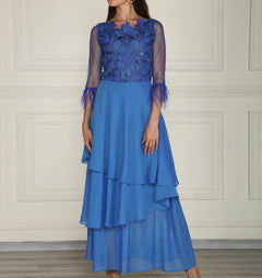 Blue Asymetric Dress