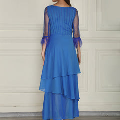 Blue Asymetric Dress